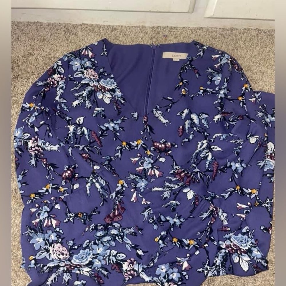 Purple floral dress